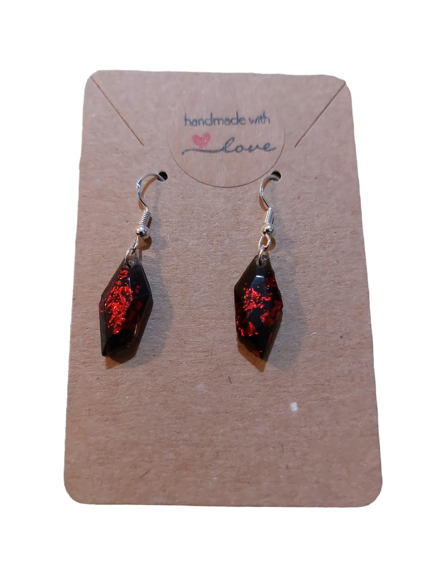 Black & Red Earrings
