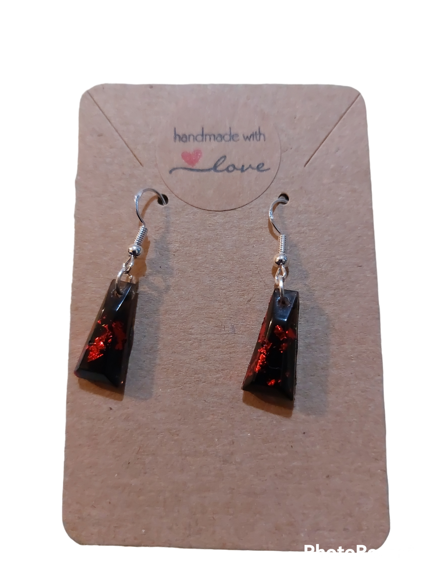 Black & Red Earrings