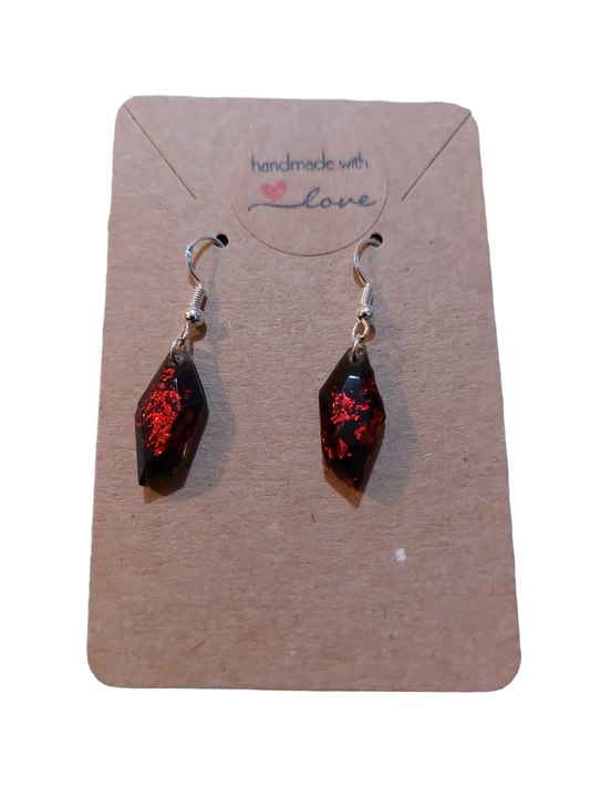 Black & Red Earrings