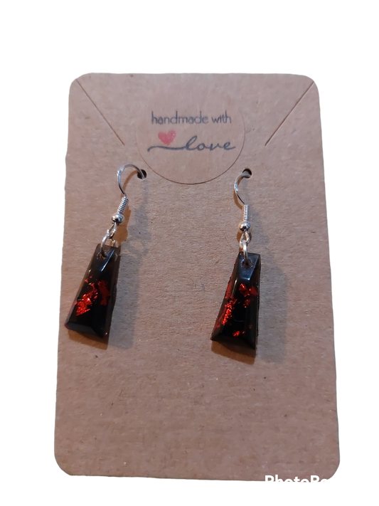 Black & Red Earrings