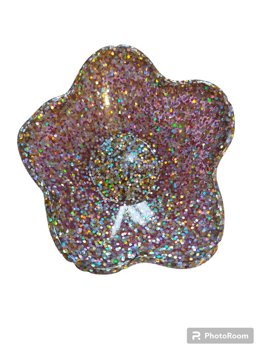 Sparkly Flower Trinket Bowl